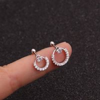 Ear Cartilage Rings & Studs Fashion Geometric 316 Stainless Steel  Copper main image 5
