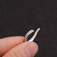 New U-shaped Fake Piercing Copper Zircon Ear Clip European And American Simple Earrings main image 5