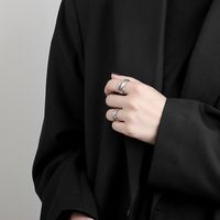 Fashion Hollow Multi-layer Korean New Simple Branches Winding Golden Open Ring main image 5