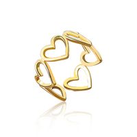 Korean Style New Hollow Love Stylish Opening Ring Women Ins Special-interest Design Trendy Unique Heart-shaped Ring main image 6
