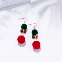 Europe And America Cross Border New Cartoon Cute Santa Claus Snowball Earrings Fashion Christmas Limited Ginger Cake Earrings For Women main image 3