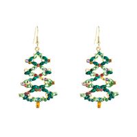 European And American Fashion New Style Christmas Christmas Tree Snowflake Metal Alloy Earrings Christmas Party Creative Exaggerating Earrings main image 6