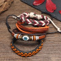 Bohemian Leather Bracelet Diy 4-piece Combination Eye Set Bracelet main image 6
