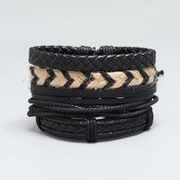 Modeschmuck Einfache Persönlichkeit Gewebtes Retro-lederarmband Diy4 Kombinationsset main image 4