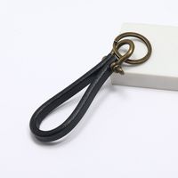 Simple Personality Handmade Vintage Leather Keychain Creative Horseshoe Buckle Car Key Pendant main image 5