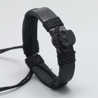 Fashion Geometric Pu Leather No Inlaid Unisex Bracelets main image 5