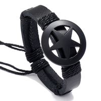 Fashion Geometric Pu Leather No Inlaid Unisex Bracelets main image 1