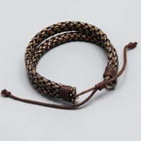 Retro Woven Leather Bracelet Simple Men's Bracelet Jewelry main image 3