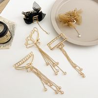 Catching Clip Butterfly Love Pendant Hair Catching New Three-dimensional Butterfly Chain Hairpin Wholesale main image 4