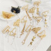 Catching Clip Butterfly Love Pendant Hair Catching New Three-dimensional Butterfly Chain Hairpin Wholesale main image 5