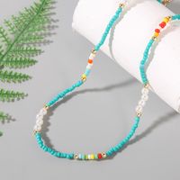 Bohemian Hand-woven Bead Pearl Necklace Creative Personality Clavicle Chain Jewelry main image 5