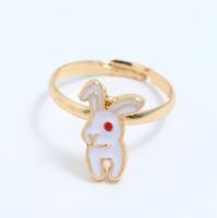 Fun And Cute Fairy Tale Bunny Open Ring Korean Simple And Stylish Personality Creative Adjustable Ring main image 2