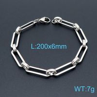 European And American Personality Fashion Stainless Steel Long Ring Necklace Bracelet sku image 1