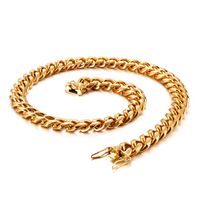 Stainless Steel 18K Gold Plated Fashion Plating Geometric Necklace sku image 6