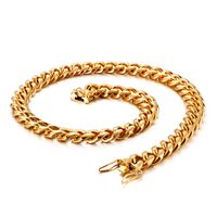 Stainless Steel 18K Gold Plated Fashion Plating Geometric Necklace sku image 31