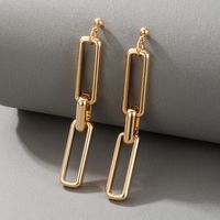 European And American Simple Exaggerated Geometric Alloy Earrings main image 3