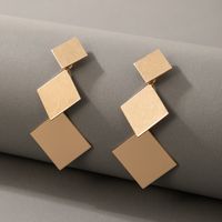 European And American Simple Exaggerated Geometric Alloy Earrings main image 11