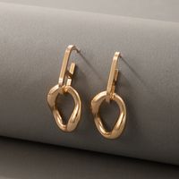 European And American Simple Exaggerated Geometric Alloy Earrings main image 9
