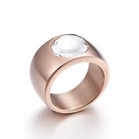 Bague En Acier Au Titane Rétro Pour Bijoux À Visage Large Et À La Mode Européenne Et Américaine sku image 9