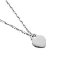 Titanium Steel 18K Gold Plated Fashion Heart Pendant Necklace sku image 1