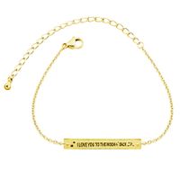 Fashion Declaration Of Love Lettering Bracelet Wholesale Jewelry sku image 1