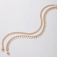 Fashion Simple Alloy Moon Geometric Disc Chain Multi-layer Anklet Wholesale main image 5