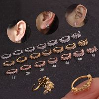 Lady Leaf Copper Earrings sku image 1