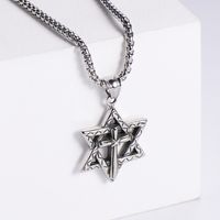Stainless Steel 18K Gold Plated Fashion Plating Star No Inlaid sku image 1