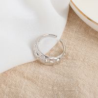 European And American Fashion Irregular Concave Ring Tin Foil Simple Opening Shaped Ring Female Fashion Index Finger Ring sku image 2