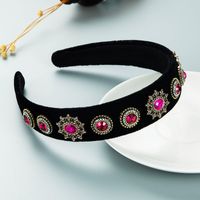 Heming Headband European And American Fashion New Baroque Style Retro Wide-edged Headband Wholesale Cross-border Trend Street Snap Hair Accessories sku image 3