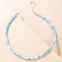 New Bohemian Short Necklace Stacking Natural Color Soft Ceramic Necklace Wholesale main image 10