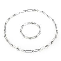 European And American Personality Fashion Stainless Steel Long Ring Necklace Bracelet main image 1