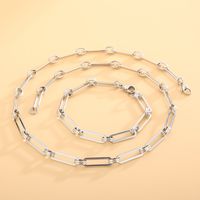 European And American Personality Fashion Stainless Steel Long Ring Necklace Bracelet main image 5