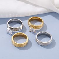 Titanium Steel 18K Gold Plated Fashion Plating Geometric main image 3