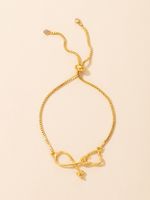 European And American Gold Stethoscope Anklet Exaggerated Geometric Alloy Anklet main image 5