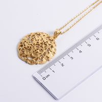 Korean Luxury Flower Cluster Type Vacuum Plating 18k Gold Casting Stainless Steel Necklace main image 6