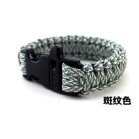 Vintage Contrast Color Men's Umbrella Rope Escape Braided Bracelet main image 3