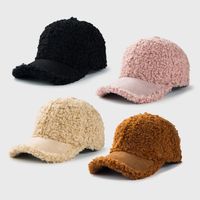 2021 قبعات بيسبول كورية جديدة ، صوف شتوي ، أزياء صوف صوفية ، قبعات تيدي ، قبعات دافئة main image 3