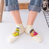 Spring And Summer New Cartoon Animation Pure Cotton Shallow Mouth Women's Socks Wholesale main image 4