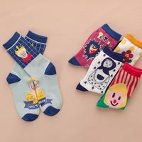 New Cartoon Animation Ladies Sports Socks Wholesale Pure Cotton Sweat-absorbent Women's Tube Socks main image 3