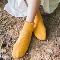 New Summer Fungus Lace Solid Color Pure Cotton Breathable Shallow Mouth Female Socks main image 5
