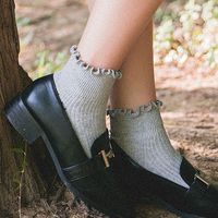 New Summer Fungus Lace Solid Color Pure Cotton Breathable Shallow Mouth Female Socks main image 6