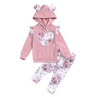 Children's Clothing Hooded Sweater Long-sleeved Suit Two-piece Suitwholesale main image 6