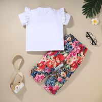 2021 Children's Suit T-shirt Pants Two-piece Printed Trousers Baby Clothes main image 1