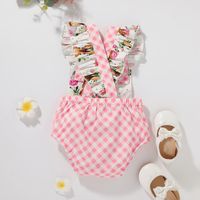 Baby Romper Easter Jumpsuit Rabbit Print Triangle Romper Wholesale main image 3