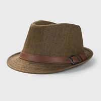 European And American British Vintage Top Hat Men's Summer Fashion Solid Color Fedora Hat Women's Belt Accessories Beach Sun Protection Sun Hat sku image 4