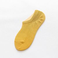 Spring And Summer New Men's Business Casual Solid Color Invisible Ankle Socks Factory Wholesale Low-cut Waist Mesh Stockings Non-slip Socks sku image 4