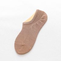 Spring And Summer New Men's Business Casual Solid Color Invisible Ankle Socks Factory Wholesale Low-cut Waist Mesh Stockings Non-slip Socks sku image 1