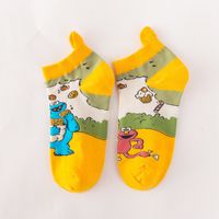 Spring And Summer New Cartoon Animation Pure Cotton Shallow Mouth Women's Socks Wholesale sku image 2
