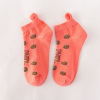 Spring And Summer New Cartoon Animation Pure Cotton Shallow Mouth Women's Socks Wholesale sku image 4